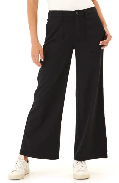 Threads 4 Thought Pamela Stretch Twill Wide Leg Pants In Black