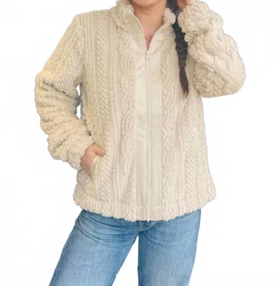 Threads 4 Thought Patsy High Neck Jacket In Tapioca In Neutral