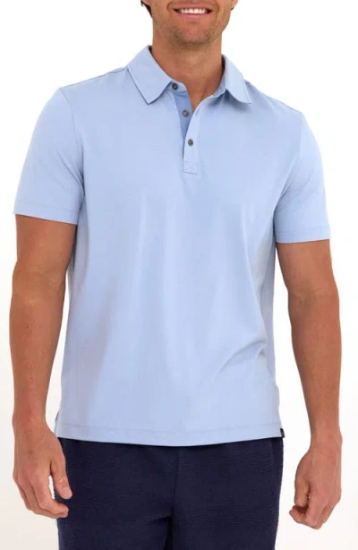 Threads 4 Thought Phineas Luxe Jersey Polo In Blue