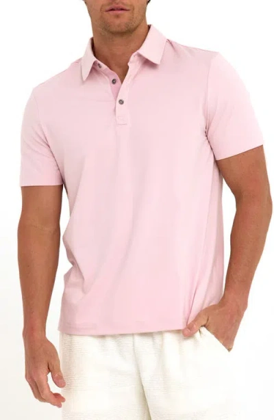 Threads 4 Thought Phineas Luxe Jersey Polo In Pink
