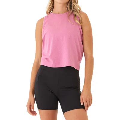 Threads 4 Thought Polly Lux Jersey Tie Back Tank In Pink