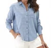 Threads 4 Thought Prudence Grid Plaid Button Down Shirt In Light Wash In Multi