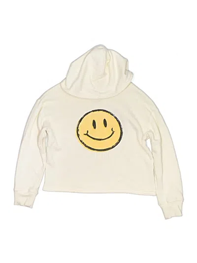 Pre-owned Threads 4 Thought Kids' Pullover Hoodie In Ivory