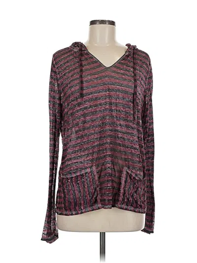 Pre-owned Threads 4 Thought Pullover Sweater In Burgundy