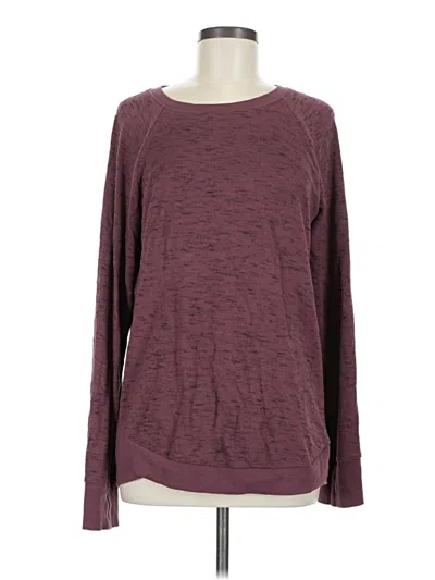 Pre-owned Threads 4 Thought Pullover Sweater In Burgundy