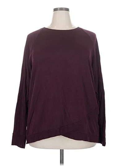Pre-owned Threads 4 Thought Pullover Sweater In Burgundy