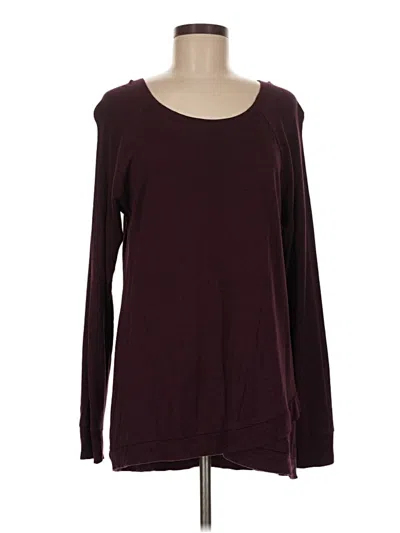 Pre-owned Threads 4 Thought Pullover Sweater In Burgundy