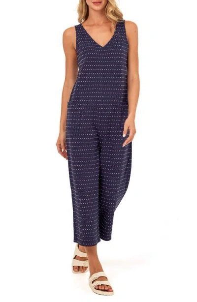 Threads 4 Thought Rainey Dot Crop Jumpsuit In Blue