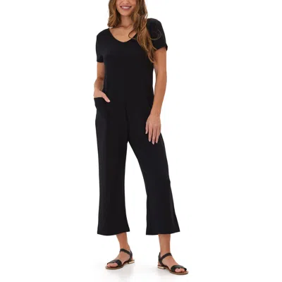 Threads 4 Thought Rainey Feathers Terry Jumpsuit In Black