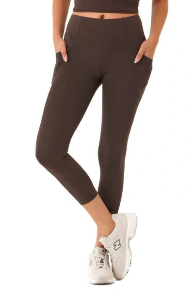Threads 4 Thought Rita High Waist Pocket Leggings In Espresso