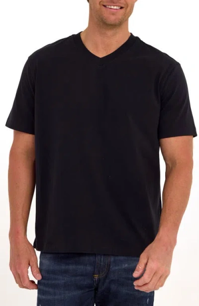 Threads 4 Thought Roger Relaxed Fit V-neck Cotton Jersey T-shirt In Black