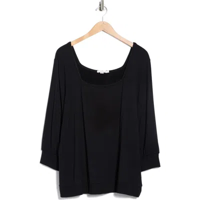 Threads 4 Thought Rosalinda Square Neck Sweater In Black
