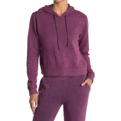 Threads 4 Thought Rose Mineral Wash Crop Hoodie In Purple