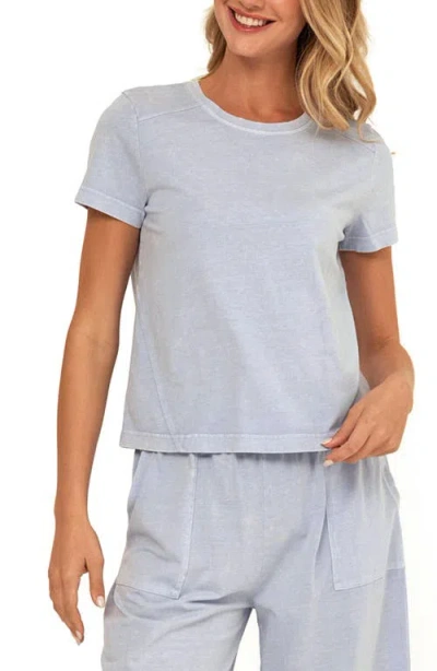 Threads 4 Thought Roselie Mineral Wash Cotton T-shirt In Blue
