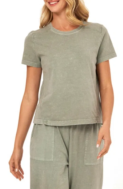 Threads 4 Thought Roselie Mineral Wash Cotton T-shirt In Green