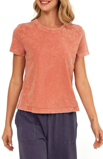 Threads 4 Thought Roselie Mineral Wash Cotton T-shirt In Orange