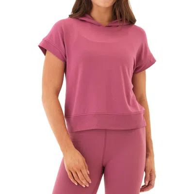 Threads 4 Thought Sammie Short Sleeve Hoodie In Pink