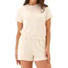 Threads 4 Thought Sammie Short Sleeve Hoodie In Neutral