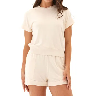 Threads 4 Thought Sammie Short Sleeve Hoodie In Neutral