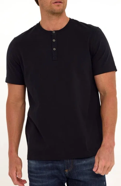 Threads 4 Thought Shayne Luxe Jersey Henley In Black
