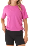 Threads 4 Thought Shirley Drawstring Cinched Jersey T-shirt In Pink