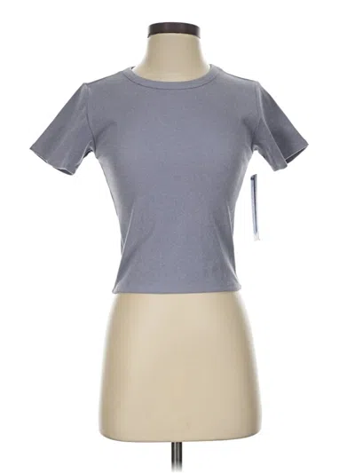 Threads 4 Thought Short Sleeve Top Gray Crew Neck Tops