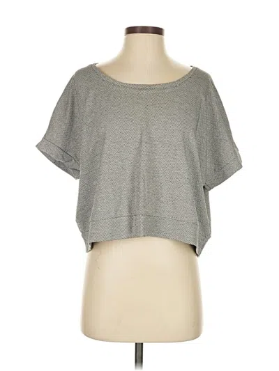 Pre-owned Threads 4 Thought Short Sleeve Top Gray Scoop Neck Tops