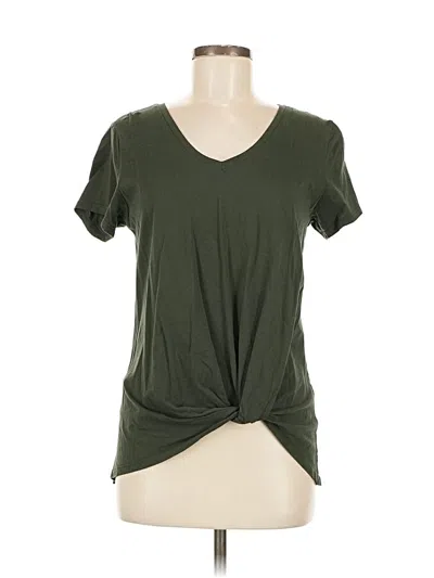 Pre-owned Threads 4 Thought Short Sleeve Top Green V Neck Tops