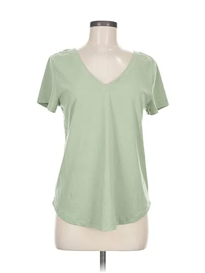 Pre-owned Threads 4 Thought Short Sleeve Top Green V Neck Tops