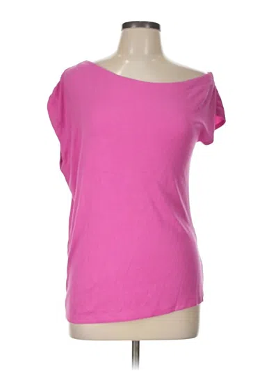 Pre-owned Threads 4 Thought Short Sleeve Top Pink One Shoulder Neckline Tops