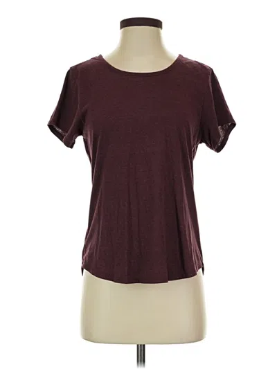 Pre-owned Threads 4 Thought Short Sleeve T-shirt In Burgundy