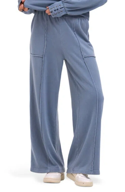 Threads 4 Thought Sigourney Mineral Wash Wide Leg Pants In Storm