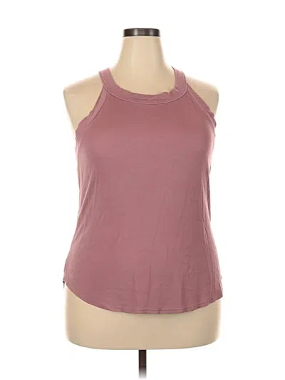 Pre-owned Threads 4 Thought Sleeveless Top Burgundy Halter Neckline Tops
