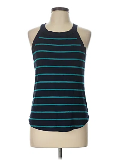 Pre-owned Threads 4 Thought Sleeveless Top Teal Halter Neckline Tops