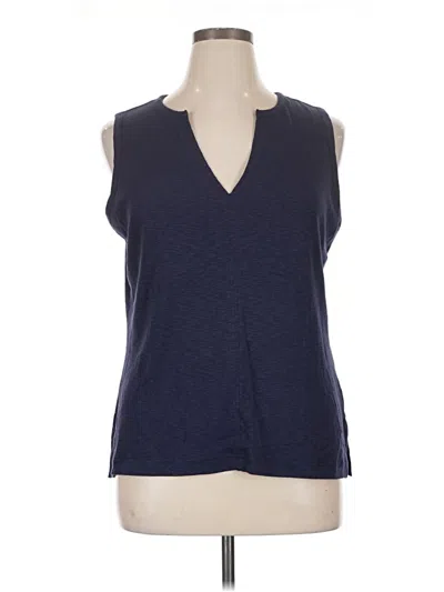 Pre-owned Threads 4 Thought Sleeveless T-shirt In Blue