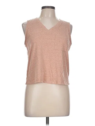 Pre-owned Threads 4 Thought Sleeveless T-shirt In Tan