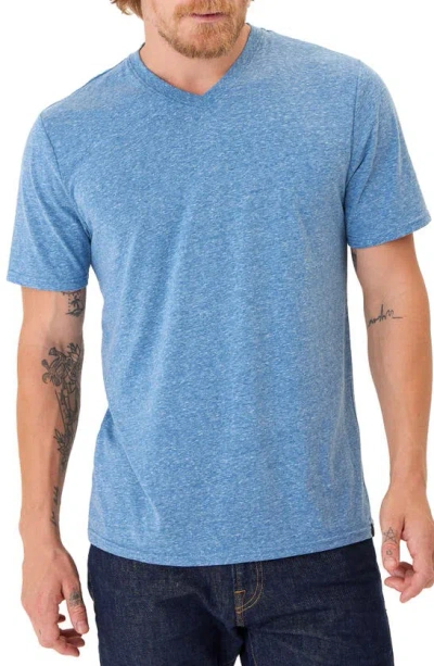 Threads 4 Thought Slim Fit V-neck T-shirt In Blue
