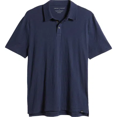 Threads 4 Thought Slub Jersey Polo In Blue