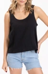 Threads 4 Thought Syrena Organic Cotton Gauze Tank In Jet Black