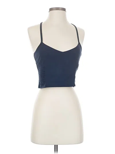 Pre-owned Threads 4 Thought Tank Top Blue Halter Neckline Tops
