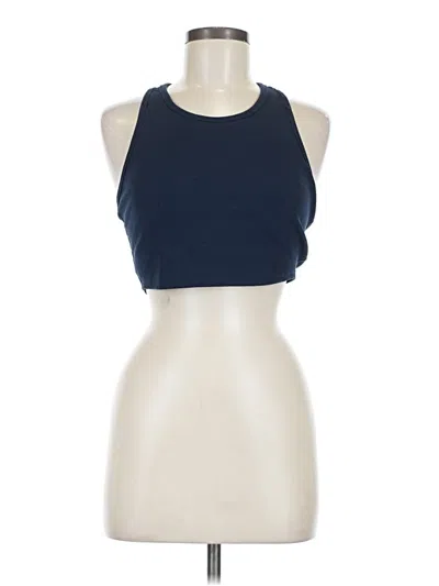 Pre-owned Threads 4 Thought Tank Top Blue Halter Neckline Tops