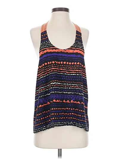 Pre-owned Threads 4 Thought Tank Top Blue Halter Neckline Tops