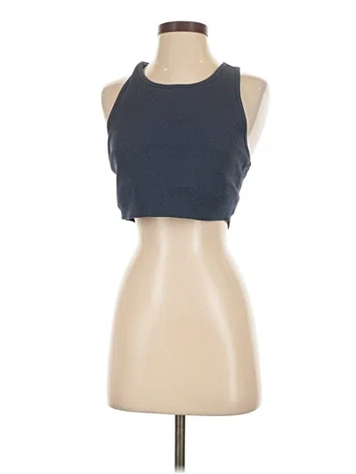Pre-owned Threads 4 Thought Tank Top Blue Halter Neckline Tops