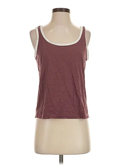 Pre-owned Threads 4 Thought Tank Top Burgundy Halter Neckline Tops