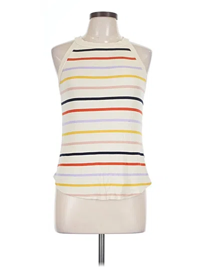 Pre-owned Threads 4 Thought Tank Top Ivory Halter Neckline Tops