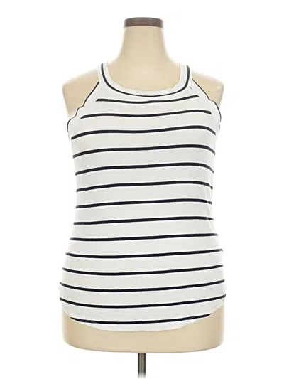 Pre-owned Threads 4 Thought Tank Top Ivory Halter Neckline Tops In White