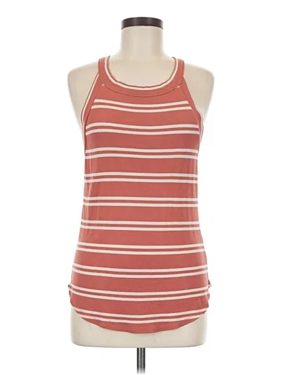 Pre-owned Threads 4 Thought Tank Top Red Halter Neckline Tops