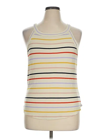 Pre-owned Threads 4 Thought Tank Top Yellow Halter Neckline Tops