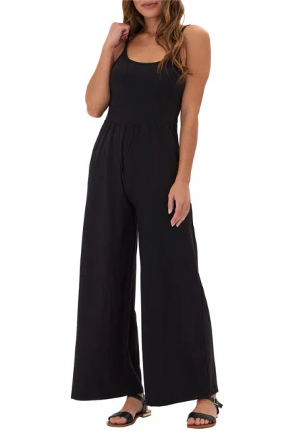 Threads 4 Thought Tansie Luxe Jersey Tank Jumpsuit In Black