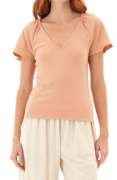 Threads 4 Thought Teresa Smocked V-neck Top